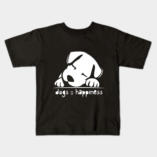 Dogs and Happines Kids T-Shirt